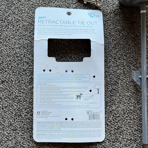 20 ft Retractable tie out you & me - Picture 4 of 7